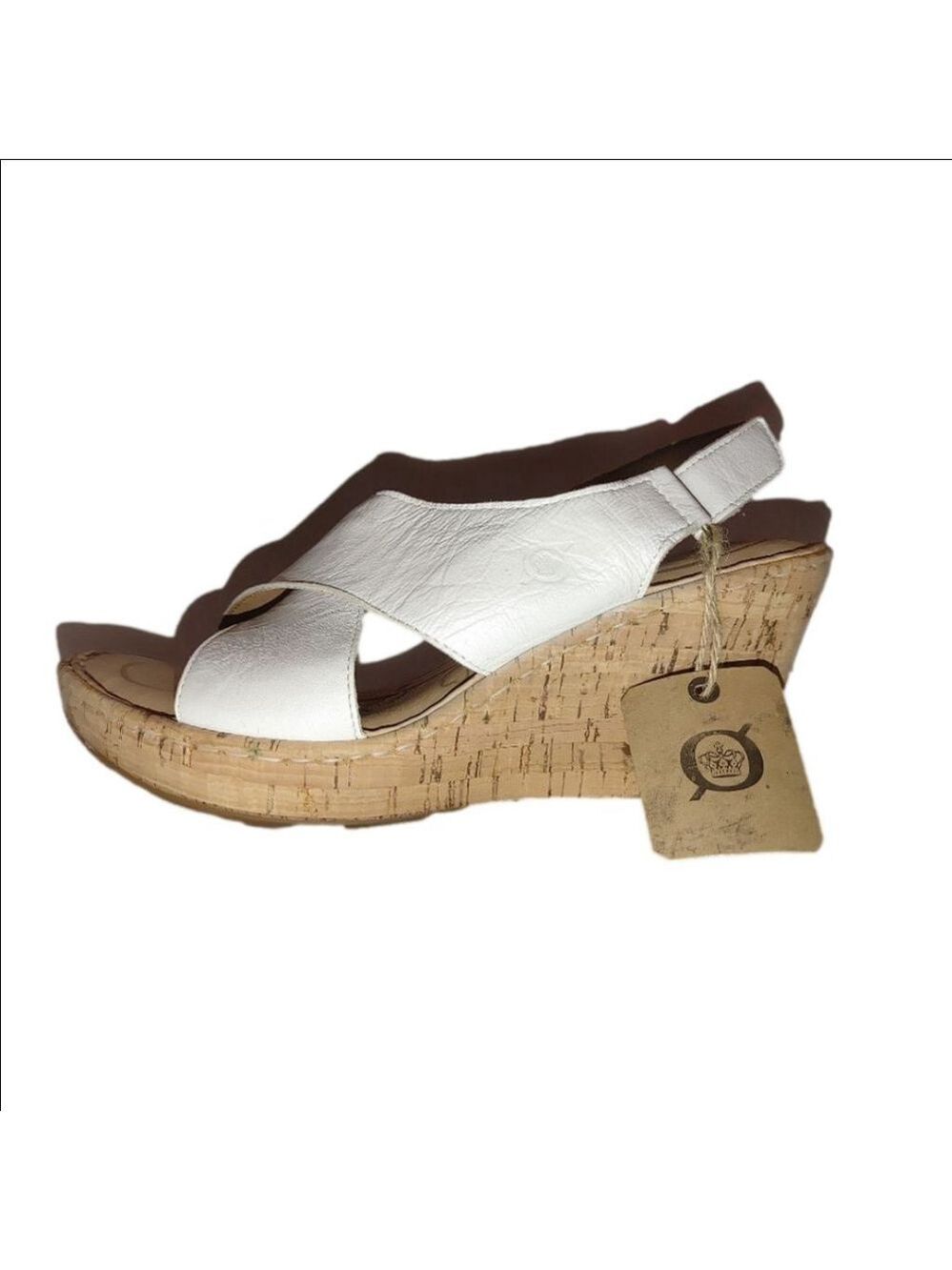Born Jenni Leather Cork Platform Sandals Size 9M NWT